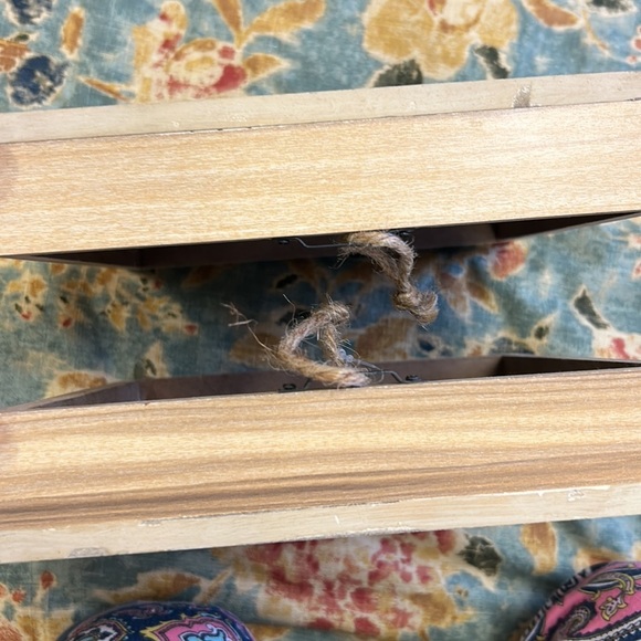 Palm leaf Mini Wooden Laser Cut Wall Decor Display - Three Piece Brown/W… - Picture 12 of 15